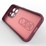 iPhone 15 Pro Max Hoesje Rugged TPU Backcover - Bordeaux Rood