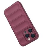 iPhone 15 Pro Max Hoesje Rugged TPU Backcover - Bordeaux Rood