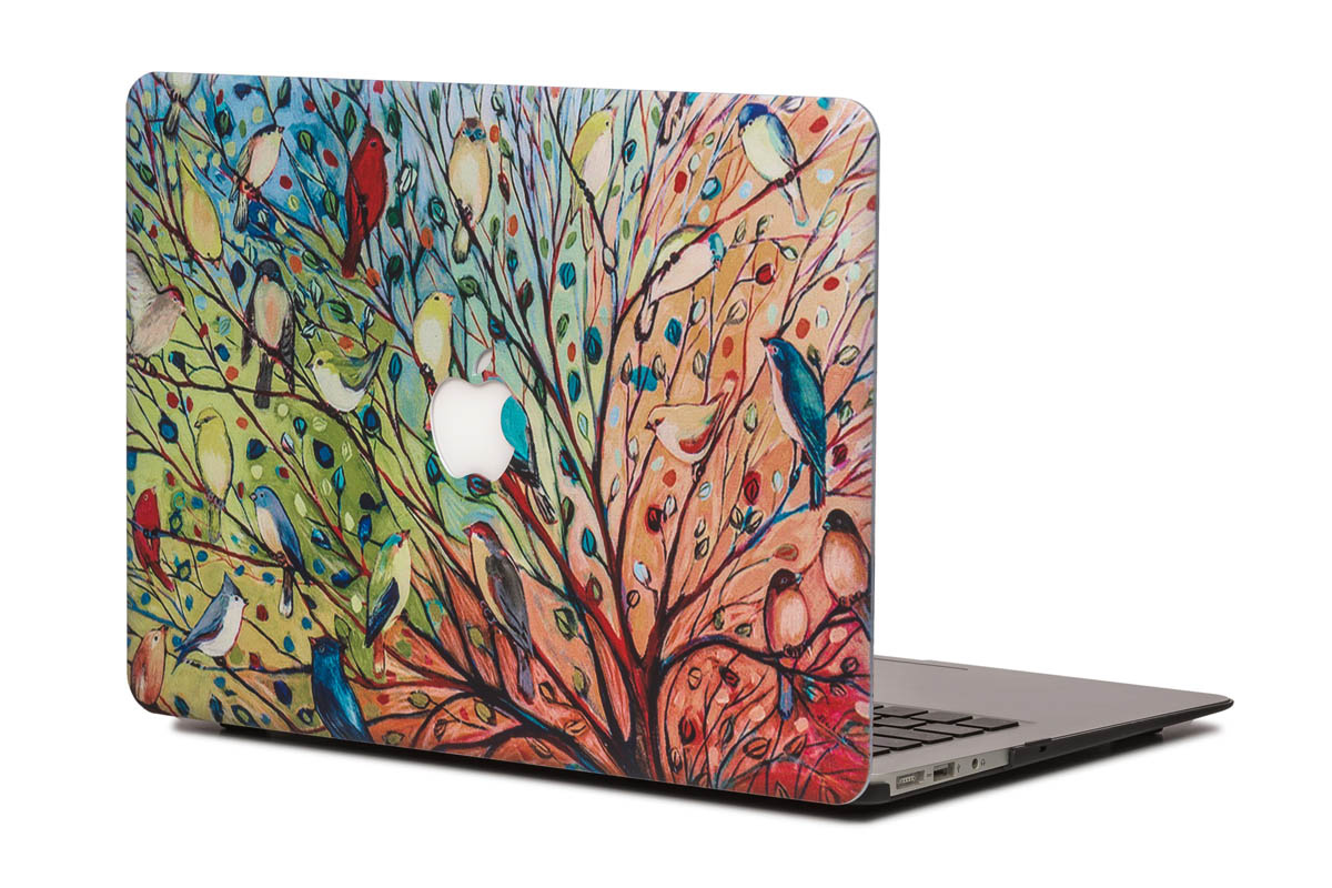 Lunso cover hoes Boom met Vogels voor de MacBook Pro 15 inch (2012-2015)