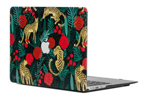 Lunso MacBook Pro 13 inch (2012-2015) cover hoes - case - Leopard Roses