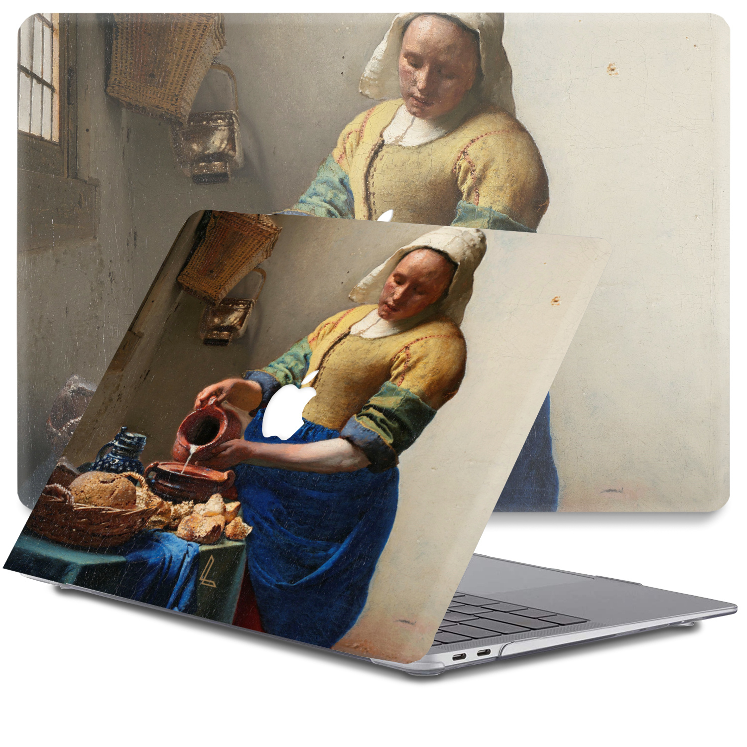 Lunso - MacBook Air 13 inch (2010-2017) - cover hoes - Vermeer Melkmeisje