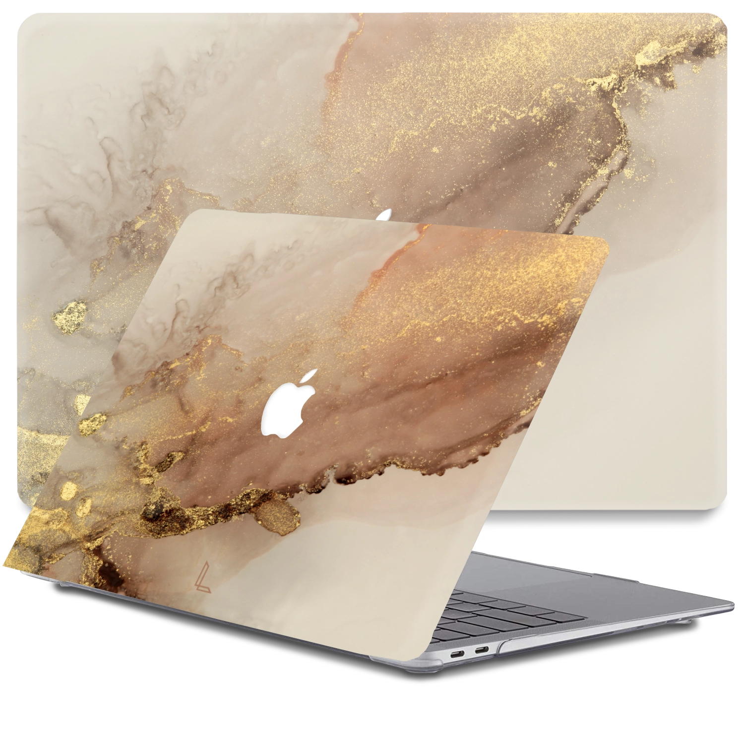 Lunso - MacBook Air 13 inch (2010-2017) - cover hoes - Sweet Caramel