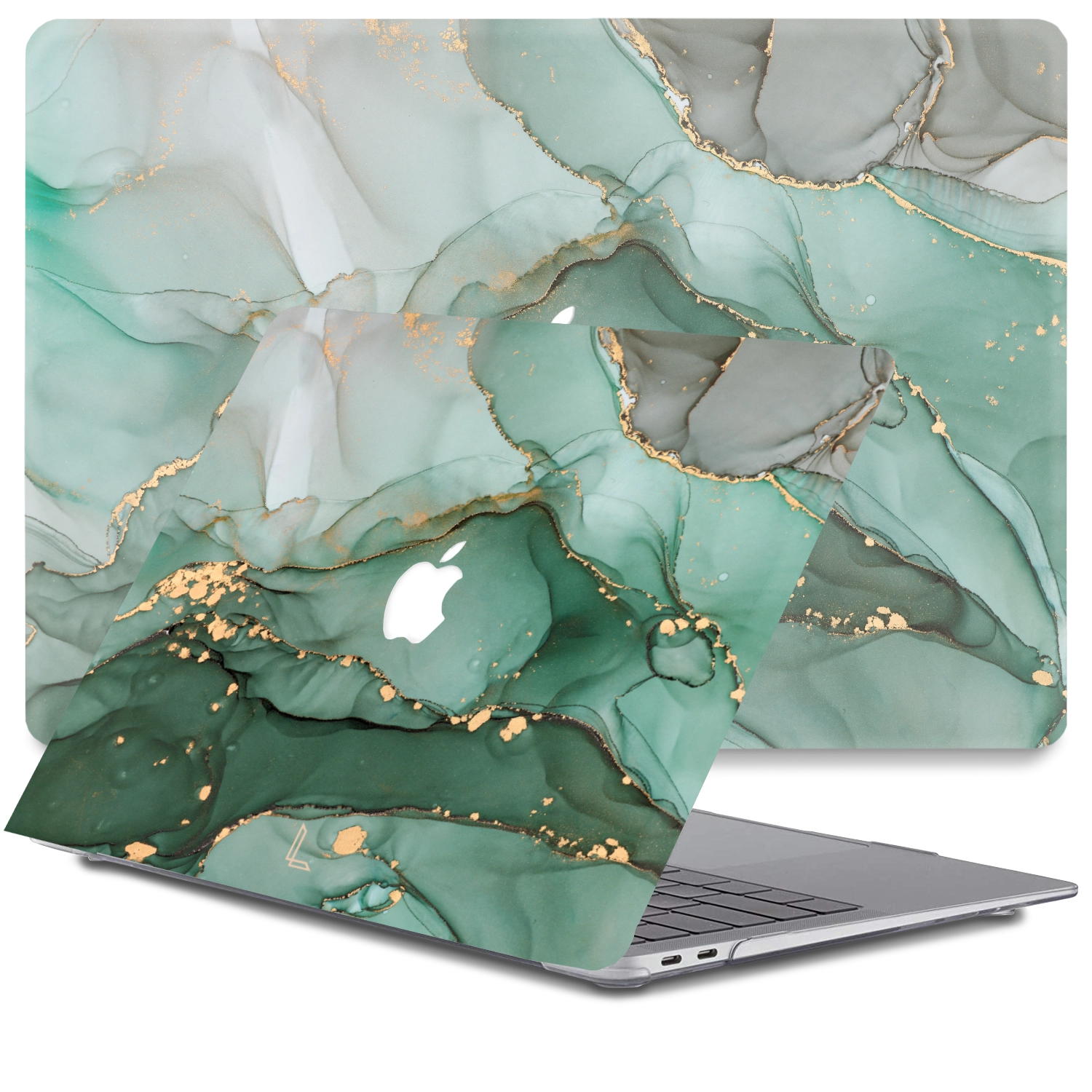 Lunso - MacBook Air 13 inch (2010-2017) - cover hoes - Green Maeve