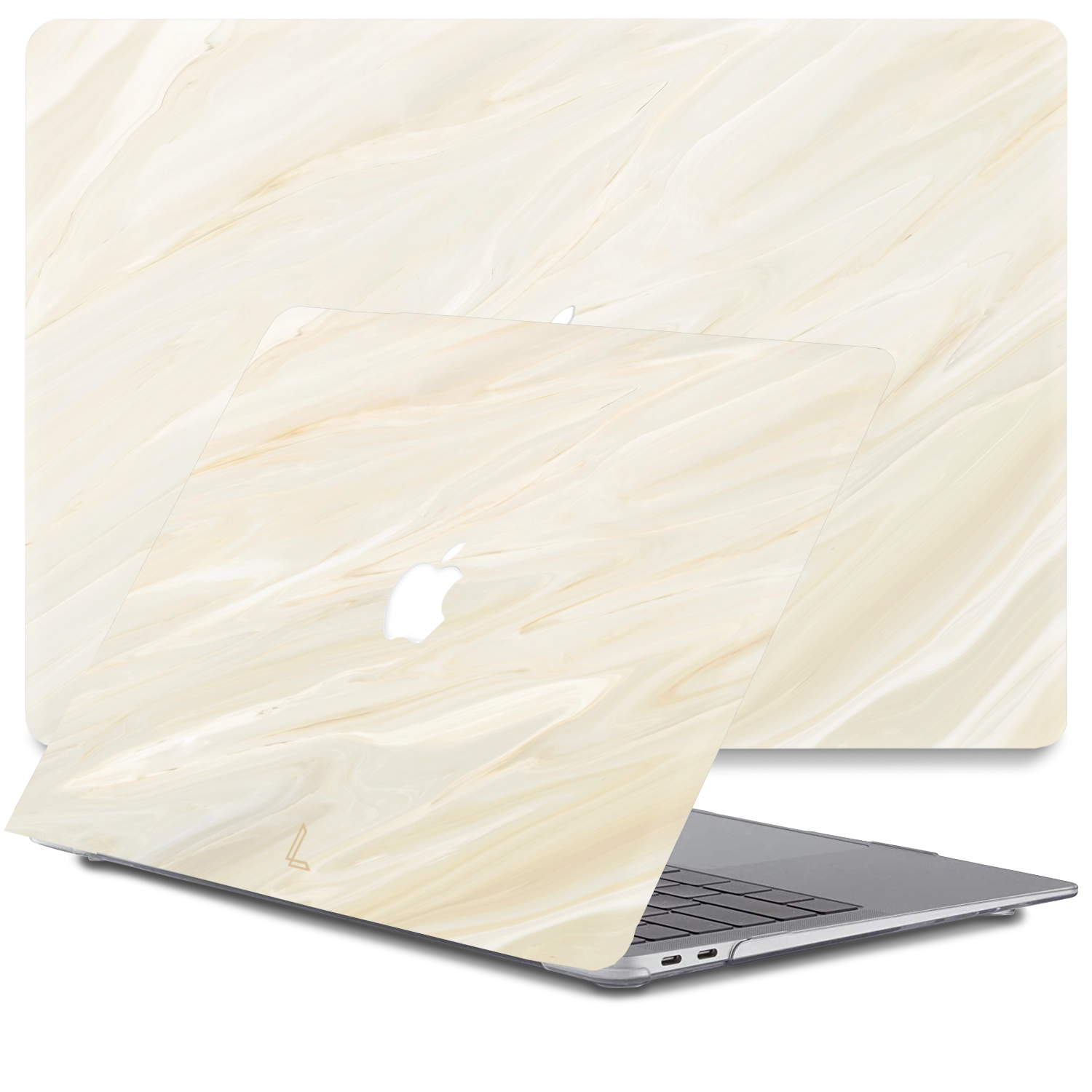 Lunso - MacBook Air 13 inch (2010-2017) - cover hoes - Creamy Vibes