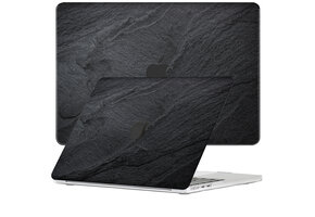 Lunso MacBook Air 15 inch (2023-2026) cover hoes - case - Black Stone