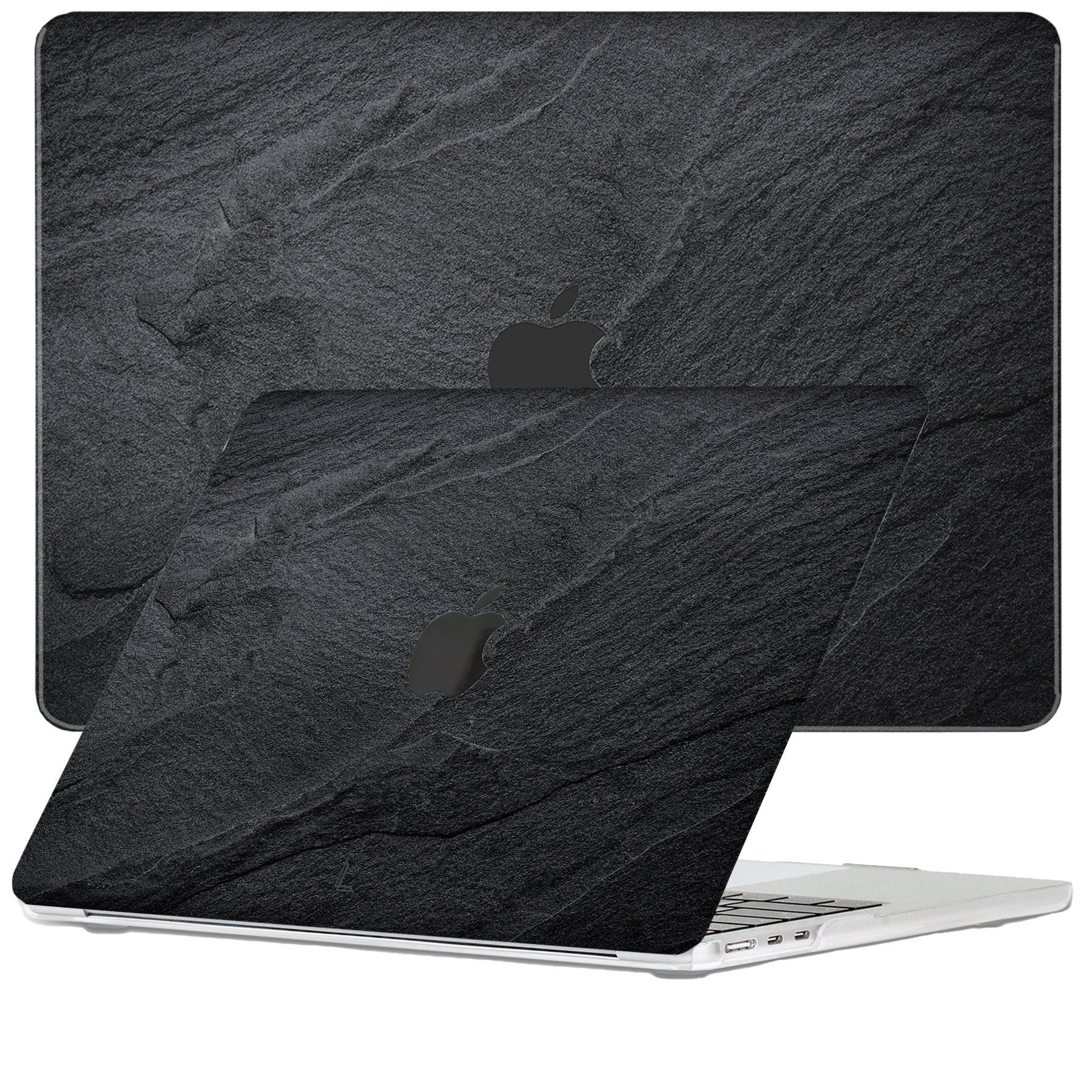 Lunso - MacBook Air 15 inch (2023) - cover hoes - Black Stone