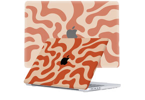 Lunso MacBook Pro 16 inch (2021-2026) cover hoes - case - Orange Fever