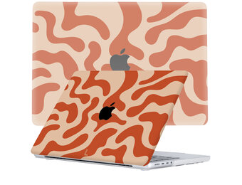 Lunso MacBook Pro 16 inch M1/M2 (2021-2023) cover hoes - case - Orange Fever