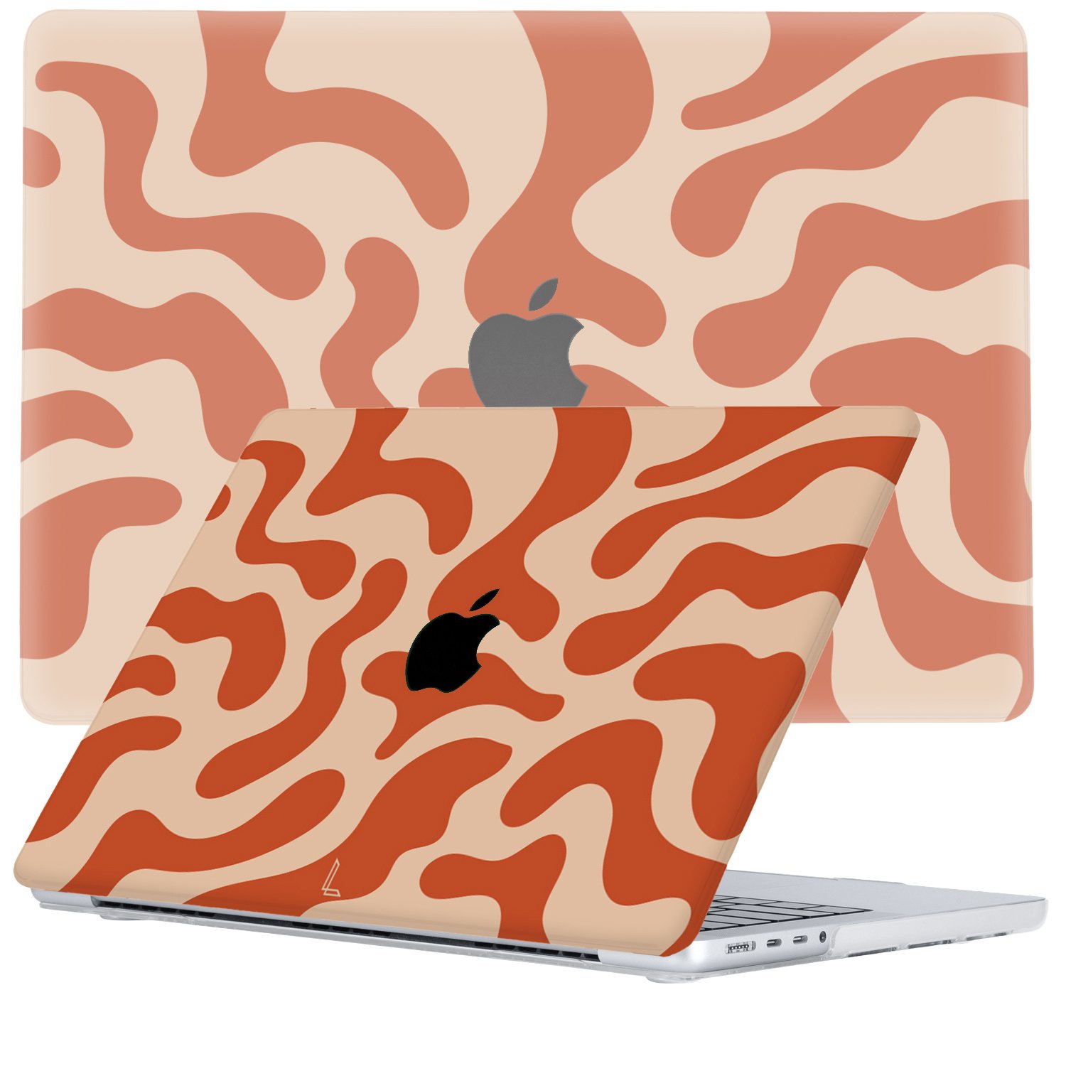 Lunso - MacBook Pro 16 inch (2021-2023) - cover hoes - Orange Fever