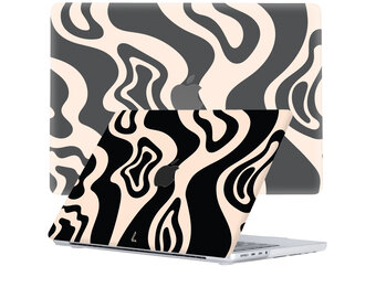 Lunso MacBook Pro 16 inch M1/M2 (2021-2023) cover hoes - case - Vanilla Swirl