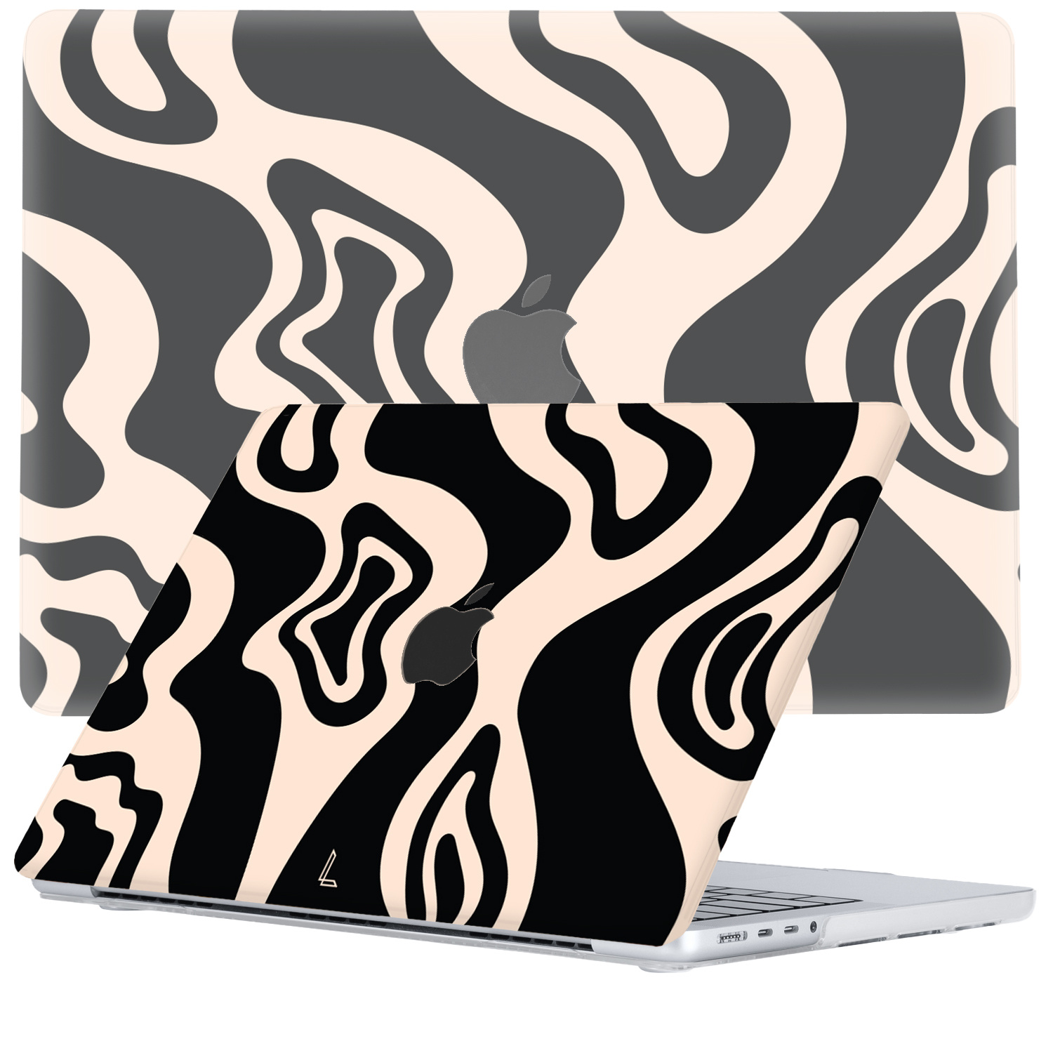 Lunso - MacBook Pro 16 inch (2021-2023) - cover hoes - Vanilla Swirl