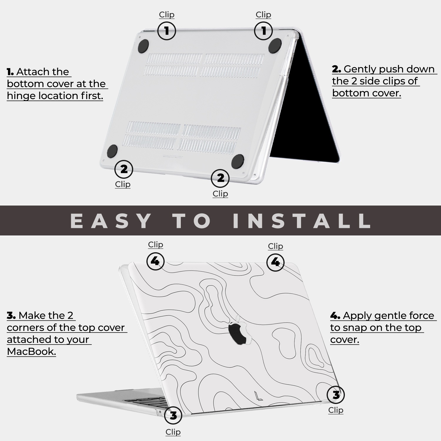 MacBook Pro 16 inch (2021-2026) cover hoes - Land Lines