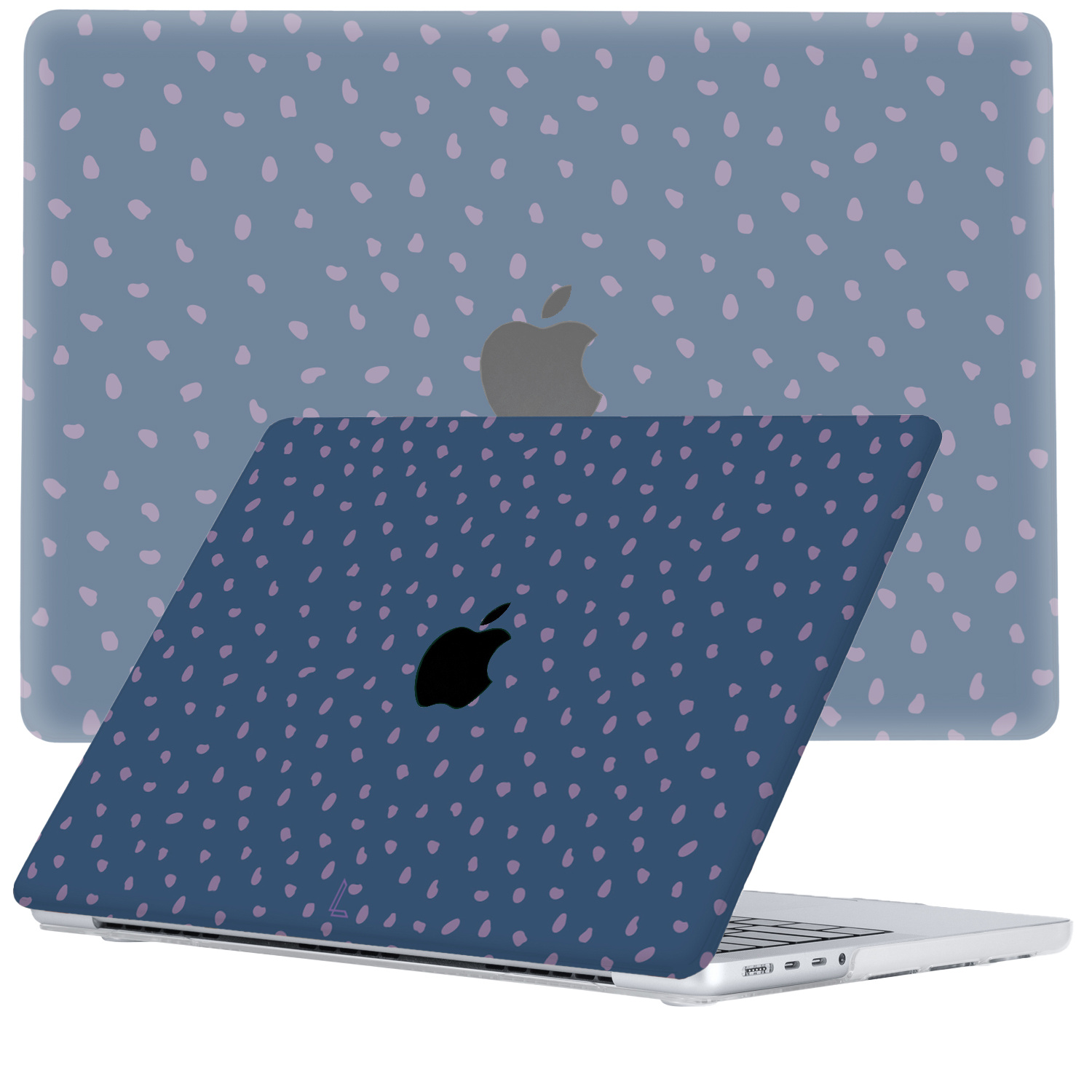 Lunso - MacBook Pro 16 inch (2021-2023) - cover hoes - Purple Pips