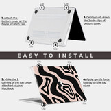 MacBook Pro 14 inch (2021-2026) cover hoes - Vanilla Swirl