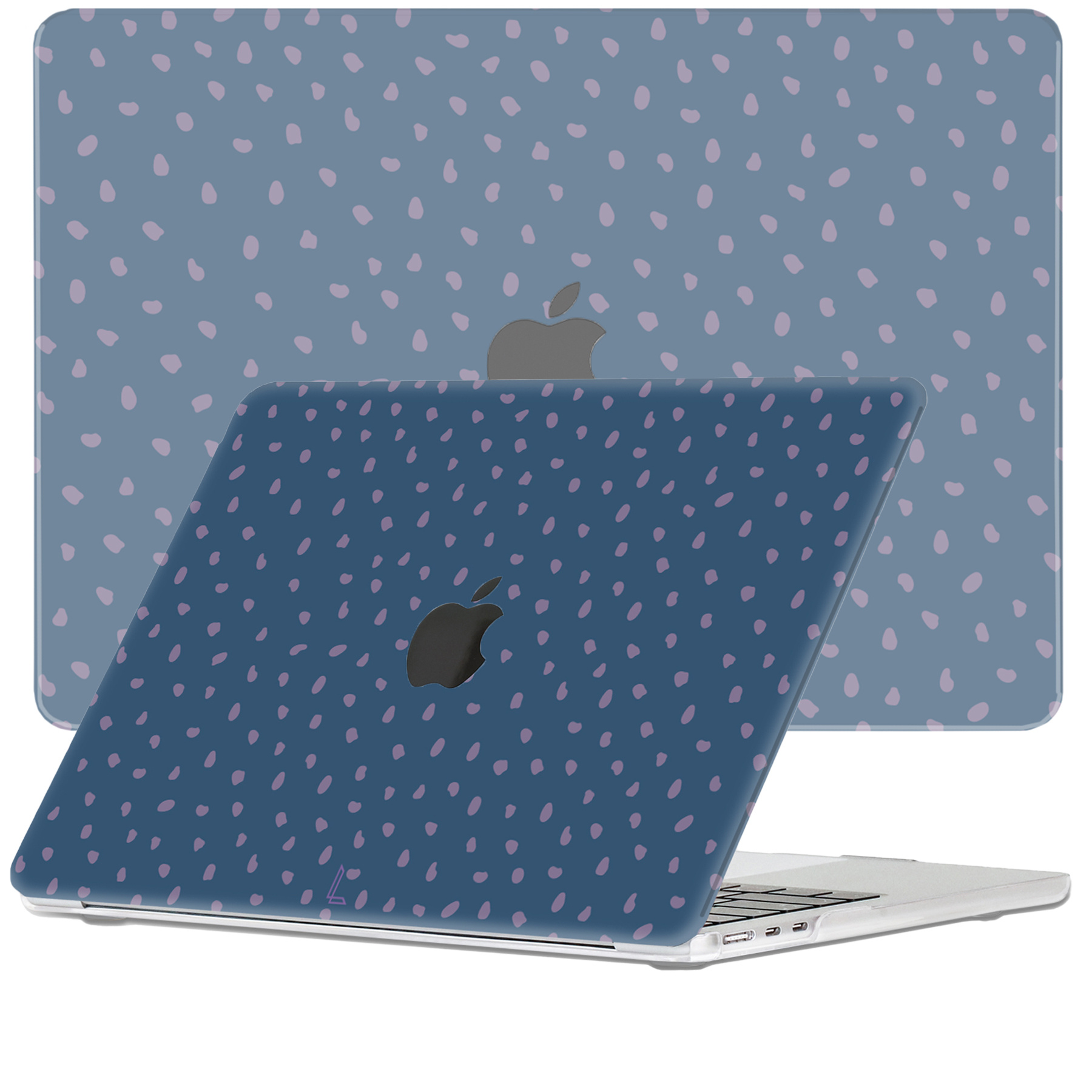 Lunso - MacBook Air 15 inch (2023) - cover hoes - Purple Pips