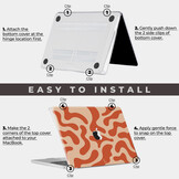 MacBook Air 15 inch (2023-2026) cover hoes case - Orange Fever