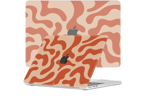 Lunso MacBook Air 15 inch (2023-2025) cover hoes - case - Orange Fever