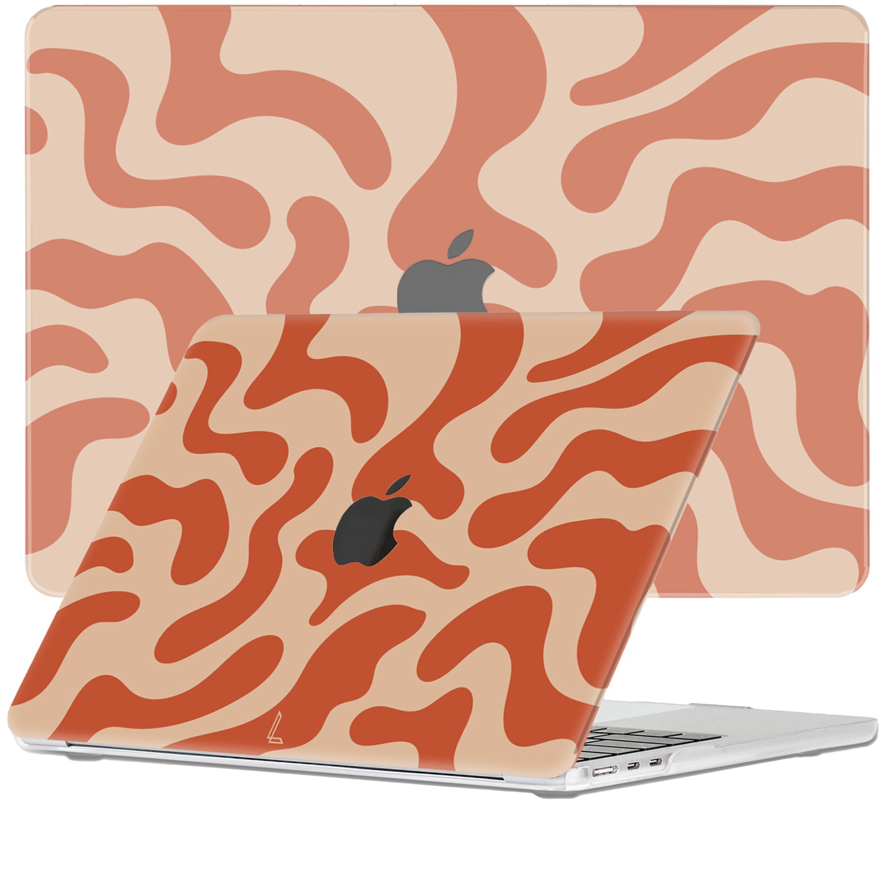 Lunso - MacBook Air 15 inch (2023) - cover hoes - Orange Fever