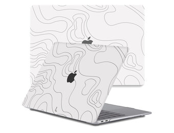 Lunso MacBook Air 13 inch M1 (2020) cover hoes - case - Land Lines