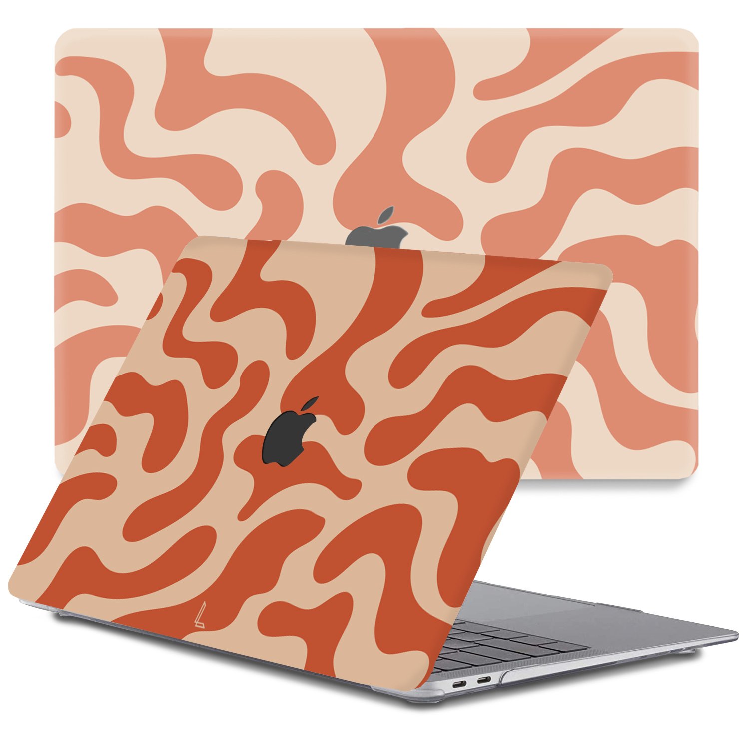 Lunso - MacBook Air 13 inch (2020) - cover hoes - Orange Fever