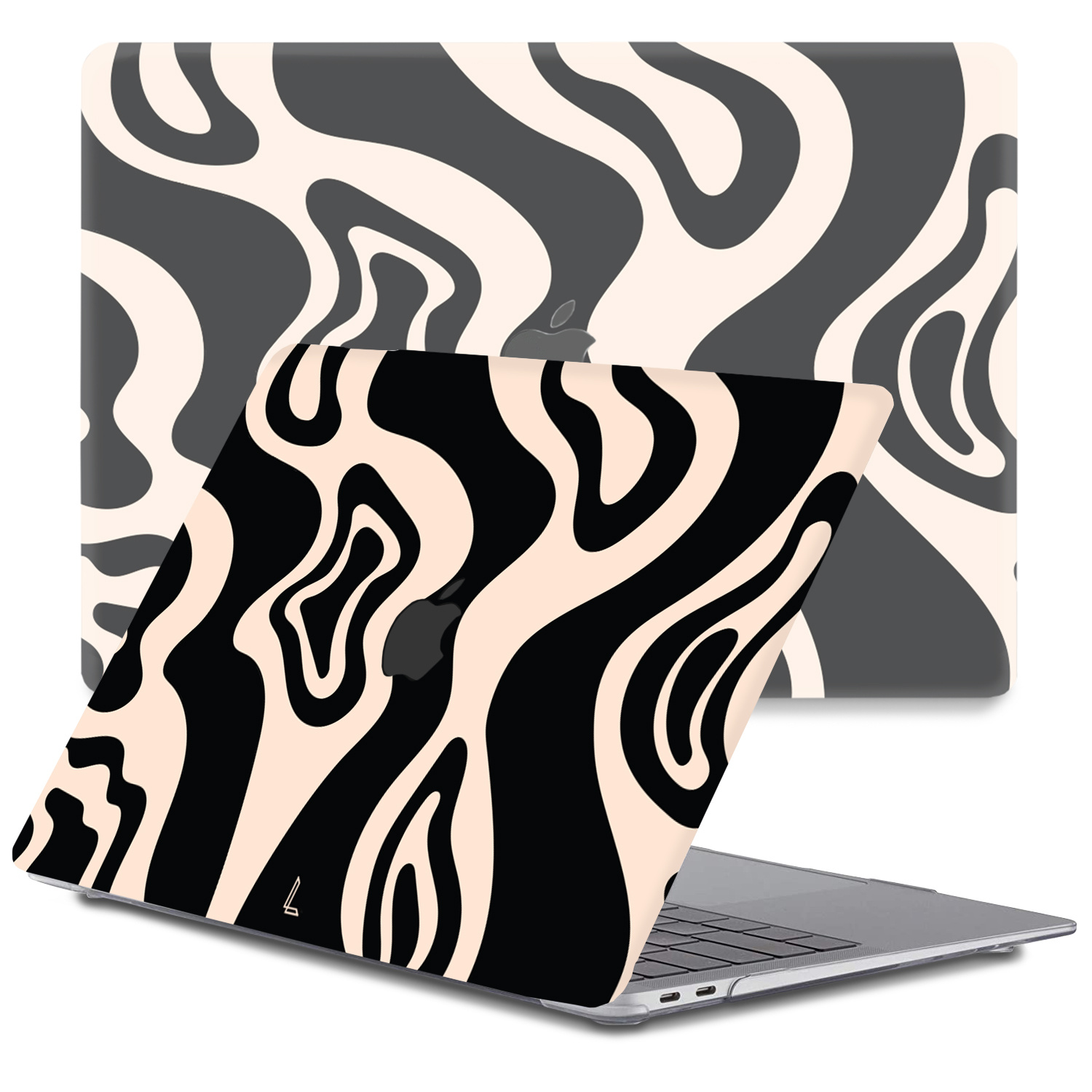 MacBook Air 13 inch (2020) cover hoes - Vanilla Swirl