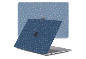 Lunso MacBook Air 13 inch M1 (2020) cover hoes - case - Purple Pips