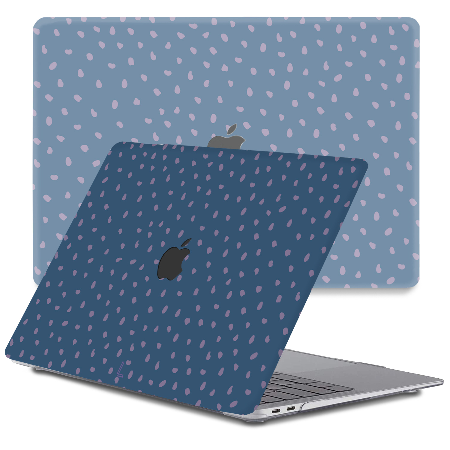 Lunso - MacBook Air 13 inch (2020) - cover hoes - Purple Pips