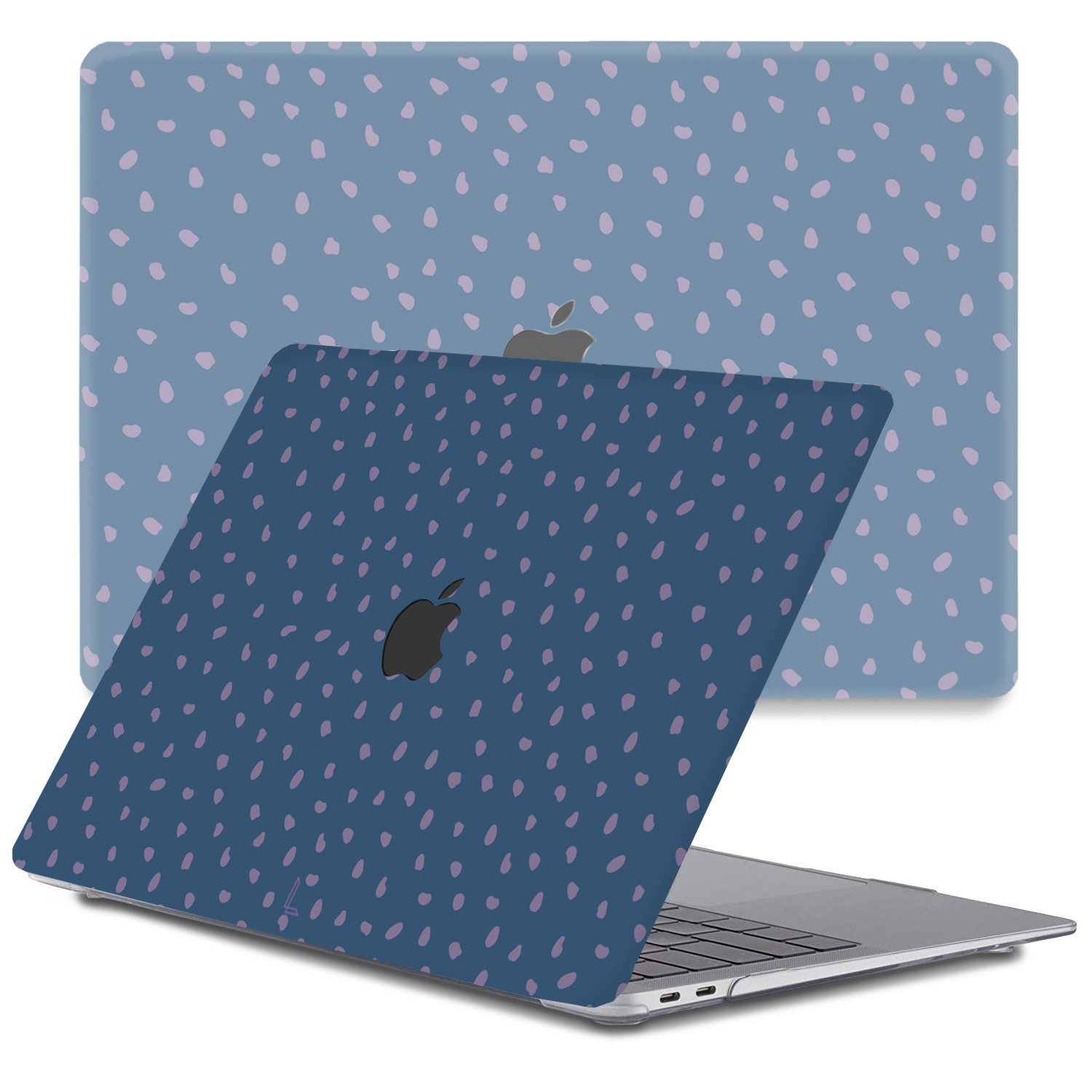 MacBook Air 13 inch (2020) cover hoes - Purple Pips