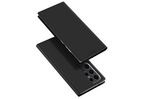 Dux Ducis Samsung Galaxy S24 Ultra - Slim bookcase hoesje - Zwart