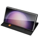 Samsung Galaxy S24 Ultra Slim Bookcase hoesje - Zwart - Model SM-S928