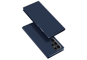 Dux Ducis - Samsung Galaxy S24 Ultra - Slim bookcase hoesje - Donkerblauw