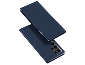 Dux Ducis - Samsung Galaxy S24 Ultra - Slim bookcase hoesje - Donkerblauw