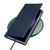 Samsung Galaxy S24 Ultra Slim Bookcase hoesje - Donkerblauw