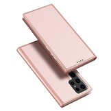 Samsung Galaxy S24 Ultra Slim Bookcase hoesje - Rose Goud