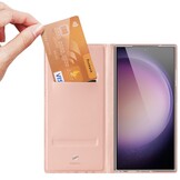 Samsung Galaxy S24 Ultra Slim Bookcase hoesje - Rose Goud