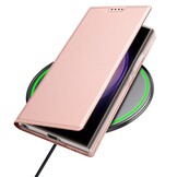 Samsung Galaxy S24 Ultra Slim Bookcase hoesje - Rose Goud