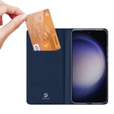 Samsung Galaxy S24 Slim Bookcase hoesje - Donkerblauw