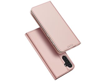 Dux Ducis - Samsung Galaxy S24 - Slim bookcase hoesje - Rose Goud