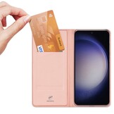 Samsung Galaxy S24 Slim Bookcase hoesje - Rose Goud