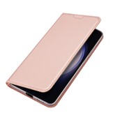 Samsung Galaxy S24 Slim Bookcase hoesje - Rose Goud
