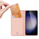 Samsung Galaxy S24 Plus Slim Bookcase hoesje - Rose Goud