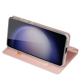 Samsung Galaxy S24 Plus Slim Bookcase hoesje - Rose Goud