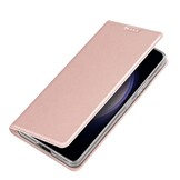 Samsung Galaxy S24 Plus Slim Bookcase hoesje - Rose Goud