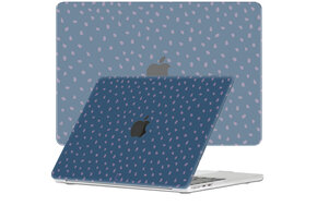 Lunso MacBook Air 13 inch (2022-2026) cover hoes - case - Purple Pips