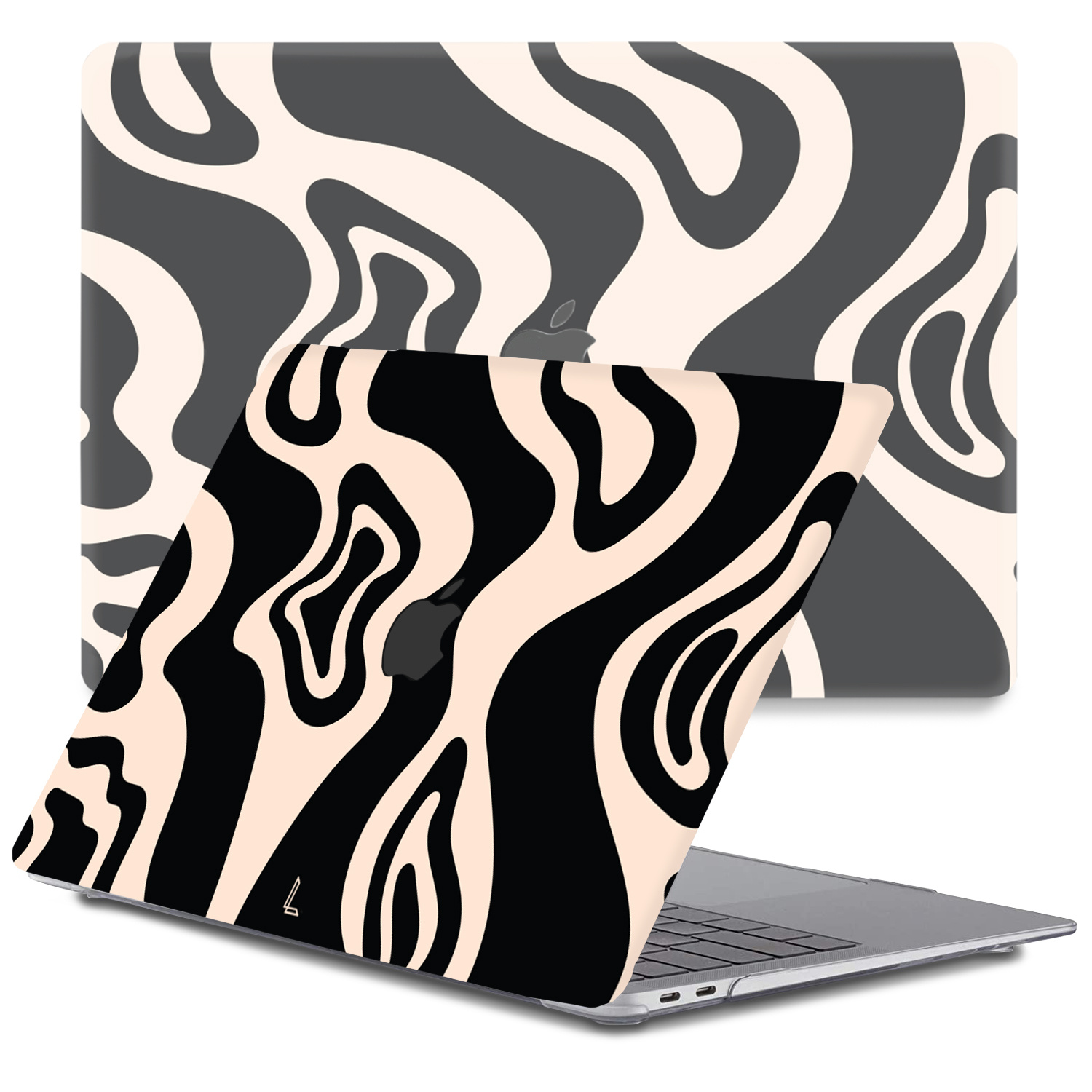 Lunso - MacBook Pro 13 inch (2020-2022) - cover hoes - Vanilla Swirl