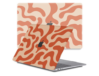 Lunso MacBook Pro 13 inch M1/M2 (2020-2022) cover hoes - case - Orange Fever