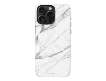 Lunso iPhone 15 Pro Max Back cover hoesje Magsafe - Marble Vana