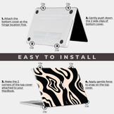 MacBook cover hoes case - Vanilla Swirl