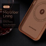 iPhone 13 Leren Backcover hoesje - Cognac