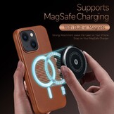 iPhone 13 Leren Backcover hoesje - Cognac